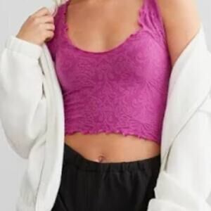 Free People "Here for You" Cami in Magenta Pink